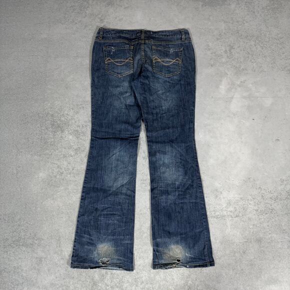 Mossimo Supply Co Bootcut Jeans Faded Dark Wash Denim - Size: 13R - Picture 8 of 11